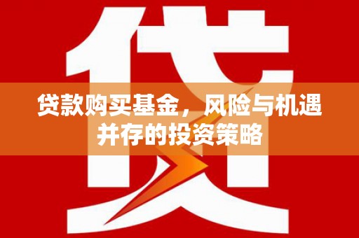 澄城贷款购买基金，风险与机遇并存的投资策略