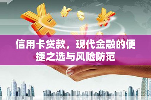 澄城信用卡贷款，现代金融的便捷之选与风险防范