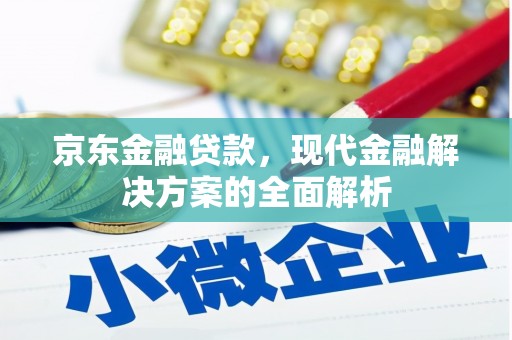 澄城京东金融贷款，现代金融解决方案的全面解析