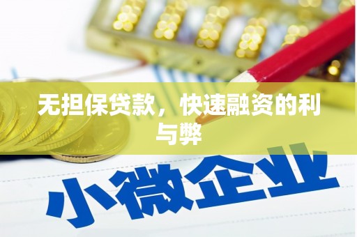 澄城无担保贷款，快速融资的利与弊
