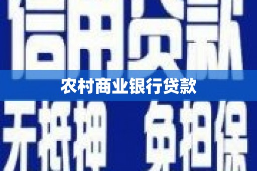 澄城农村商业银行贷款