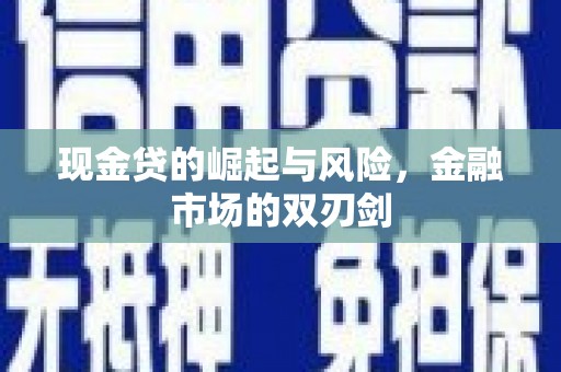 澄城现金贷的崛起与风险，金融市场的双刃剑