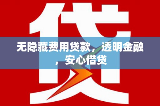 澄城无隐藏费用贷款，透明金融，安心借贷