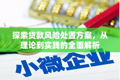 澄城探索贷款风险处置方案，从理论到实践的全面解析