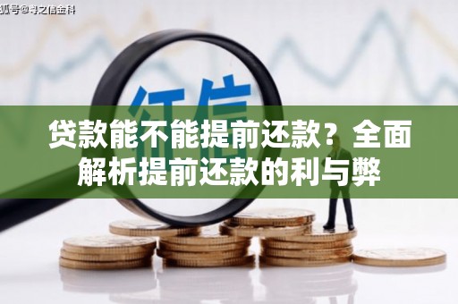 澄城贷款能不能提前还款？全面解析提前还款的利与弊
