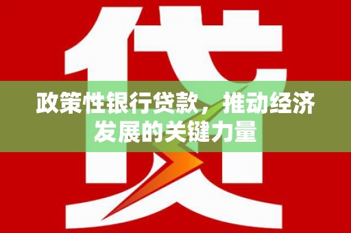 澄城政策性银行贷款，推动经济发展的关键力量